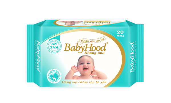 BabyHood Baby Wet Wipes  20pcs - Unscented