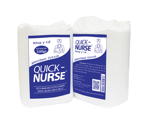 Bông y tế Quick-nurse 500gr