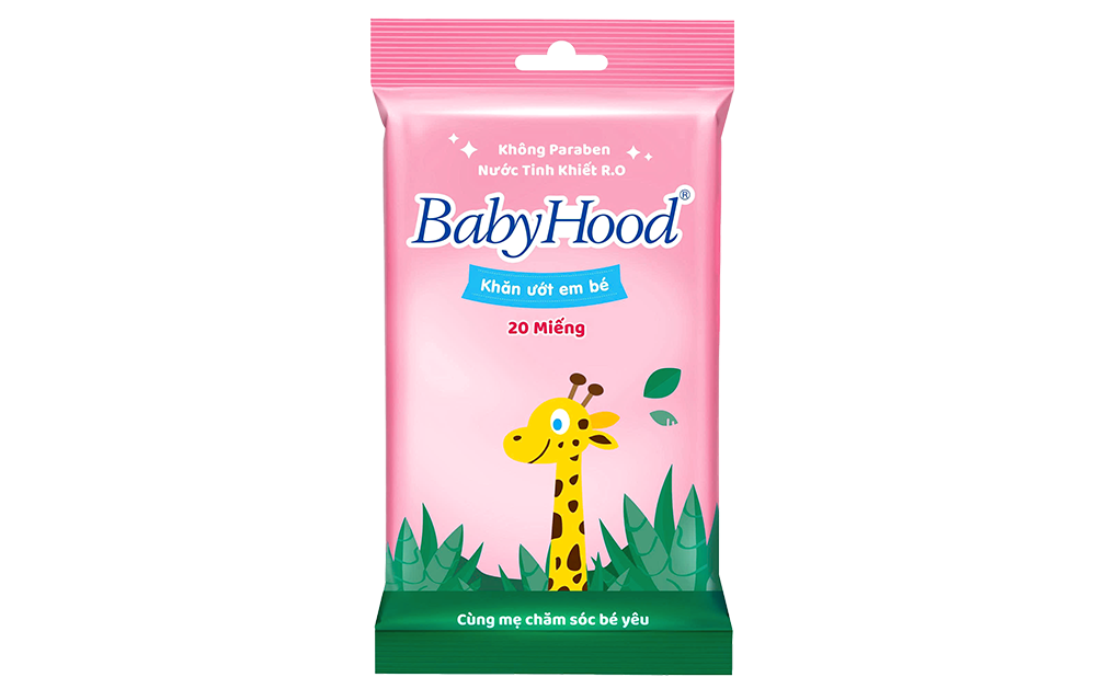 BabyHood Baby Wet Wipes 20pcs