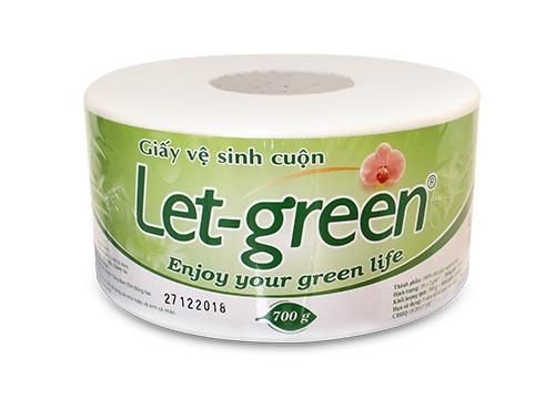 Giấy Vệ Sinh Cuộn Let-green 700g