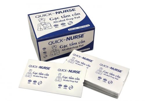 Gạc Tẩm cồn Quick- Nurse 6x6cm