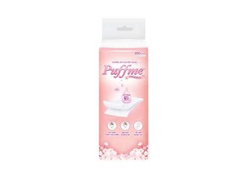 Puffme Airlaid Skin Care Cotton Pads 200 Pieces